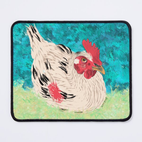 Item preview, Chicken portrait digital painting designed and sold by Pragonette.