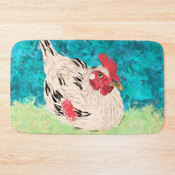 Item preview, Chicken portrait digital painting  designed and sold by Pragonette.