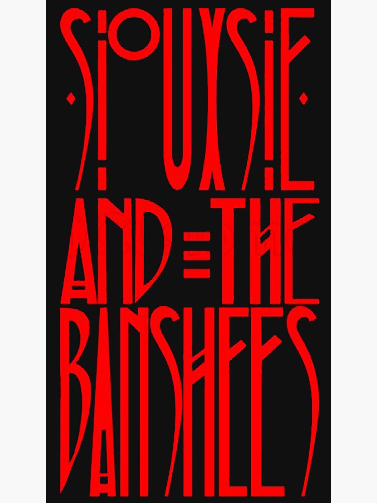 "Siouxsie and the banshees" Sticker for Sale by schattello6 Redbubble