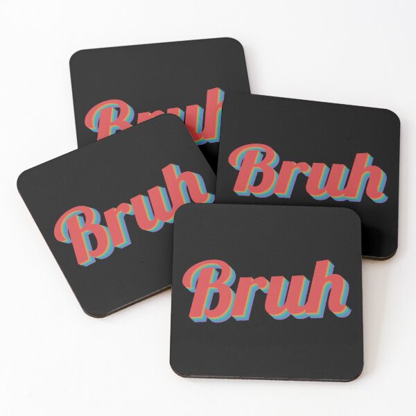 Item preview, Bruh, retro design text designed and sold by ItsMemeMachine.