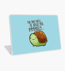 This turtle.. he judges you. Laptop Skin
