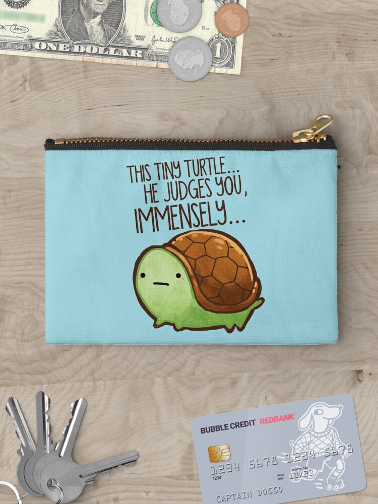 Disover This turtle.. He judges you.Makeup Bag