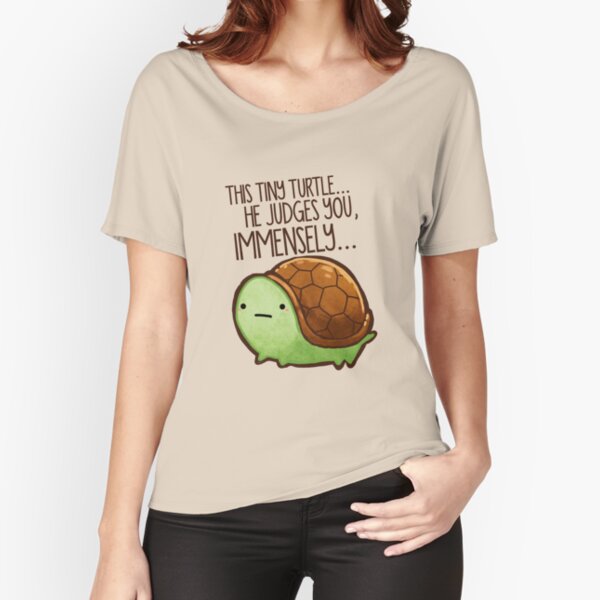 Item preview, This turtle.. he judges you. designed and sold by michelledraws.