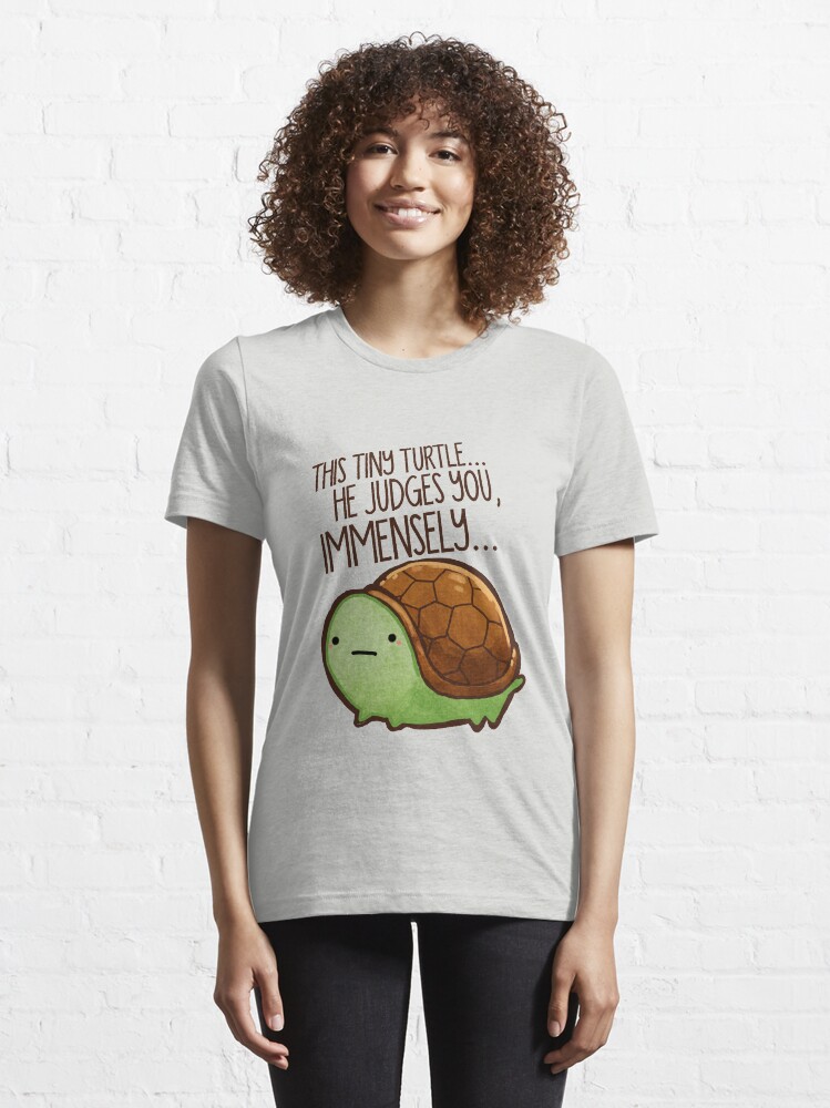Alternate view of This turtle.. he judges you. Essential T-Shirt