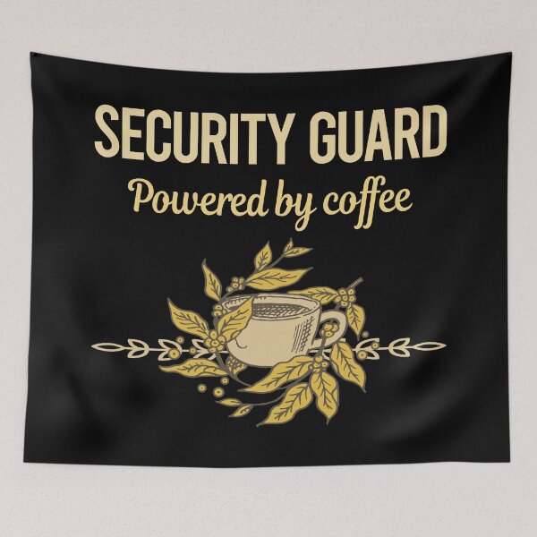 Item preview, Powered By Coffee Security Guard designed and sold by toniabrendaom.