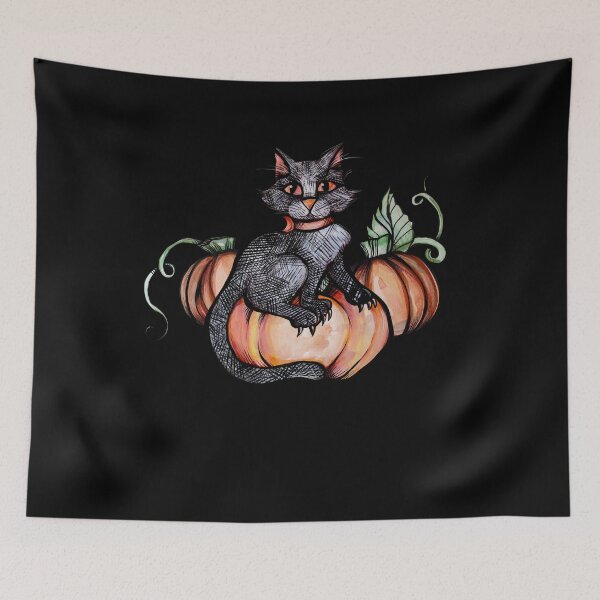 Artikelvorschau, Pumpkin Patch Black Cat entworfen und verkauft von FrictionMaxxing.