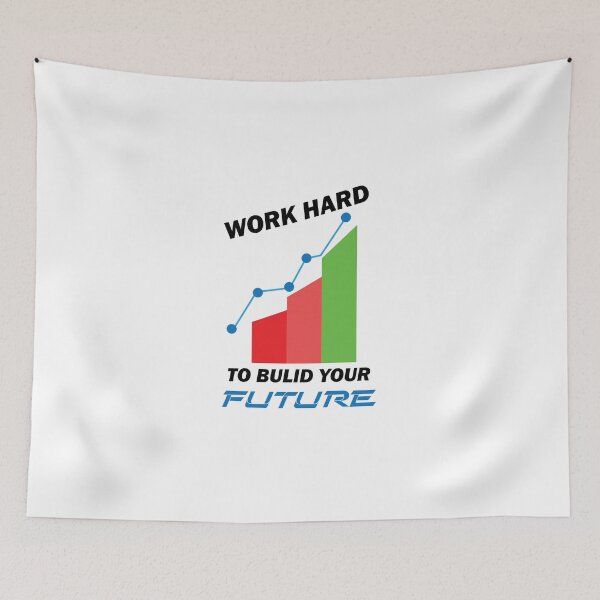 Item preview, Work hard to build your future T-shirt designed and sold by Muhammad Khalil.