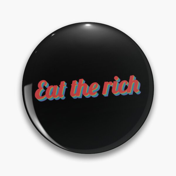 Item preview, Eat the rich retro design text designed and sold by ItsMemeMachine.