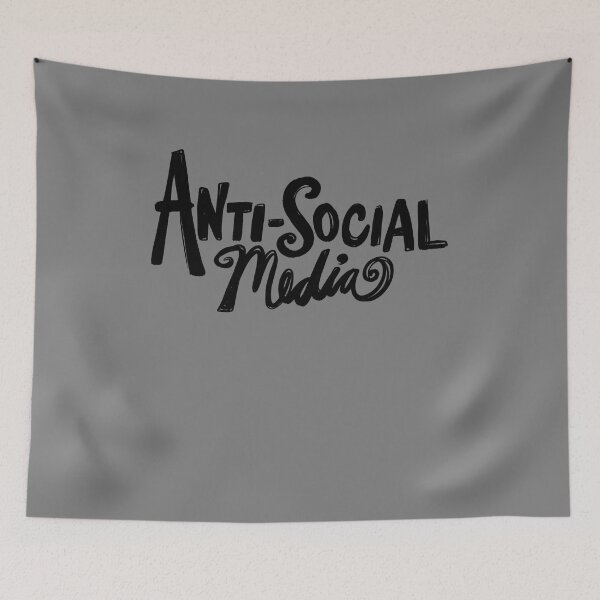 Item preview, Anti-social Media designed and sold by FrictionMaxxing.
