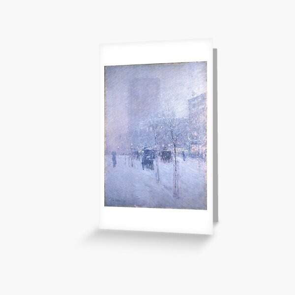 Late Afternoon New York Winter - Childe Hassam Greeting Card