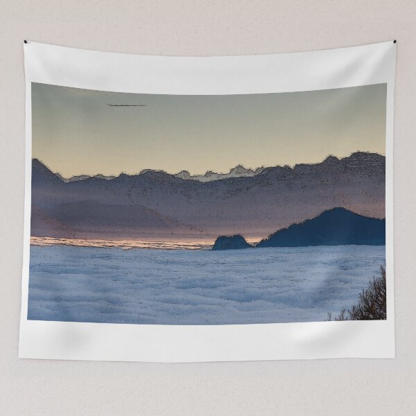 Item preview, Swiss Alps Mountain Landscape Design Painting  designed and sold by randomtdesigns.