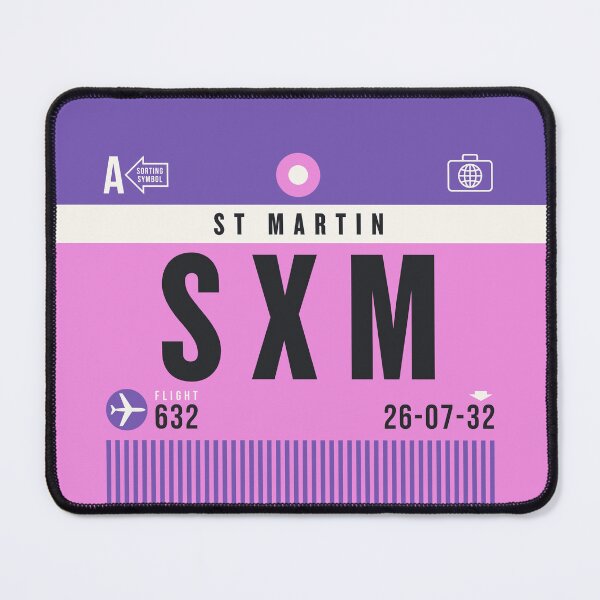 Item preview, Luggage Tag A - SXM Saint Martin (Sint Maarten) Netherlands designed and sold by VoodooCircus.