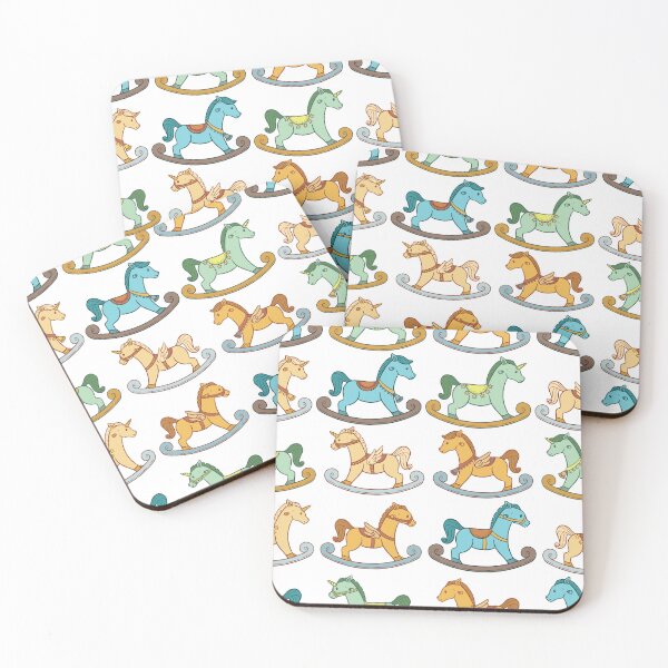 Item preview, Cute and Adorable Rocking Horse Seamless Pattern Design designed and sold by ZaryaKiqo.