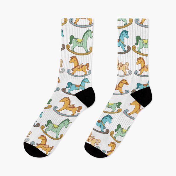 Item preview, Cute and Adorable Rocking Horse Seamless Pattern Design designed and sold by ZaryaKiqo.