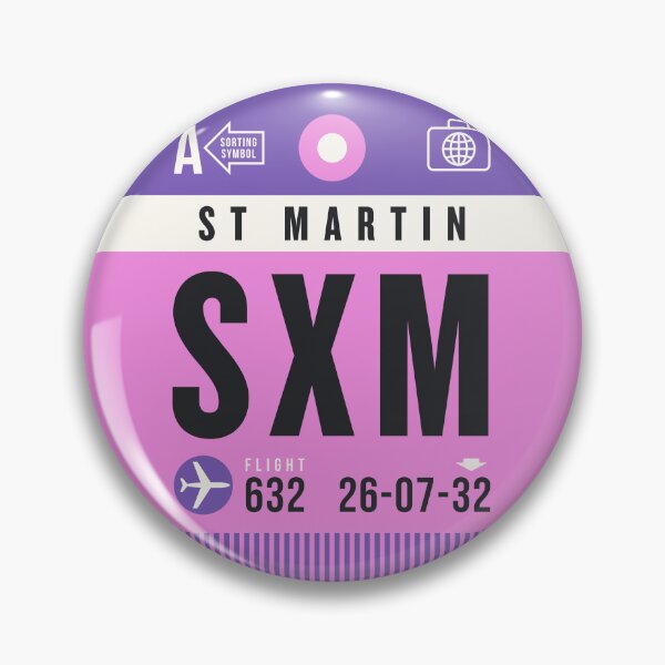 Item preview, Luggage Tag A - SXM Saint Martin (Sint Maarten) Netherlands designed and sold by VoodooCircus.