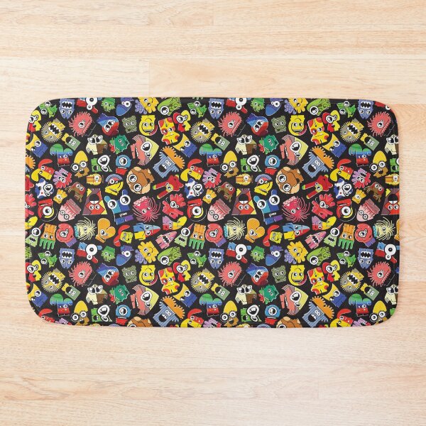 Item preview, cute monster cartoon seamless pattern designed and sold by ketkidesign.