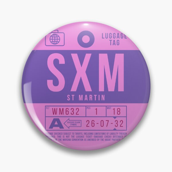 Item preview, Luggage Tag B - SXM Saint Martin (Sint Maarten) Netherlands designed and sold by VoodooCircus.