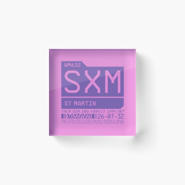 Item preview, Luggage Tag C - SXM Saint Martin (Sint Maarten) Netherlands designed and sold by VoodooCircus.