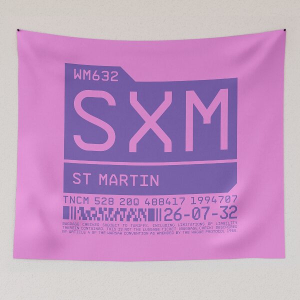 Item preview, Luggage Tag C - SXM Saint Martin (Sint Maarten) Netherlands designed and sold by VoodooCircus.