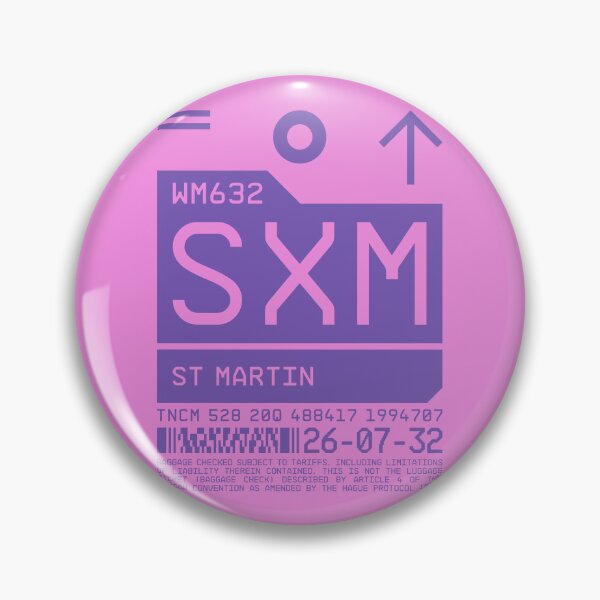 Item preview, Luggage Tag C - SXM Saint Martin (Sint Maarten) Netherlands designed and sold by VoodooCircus.