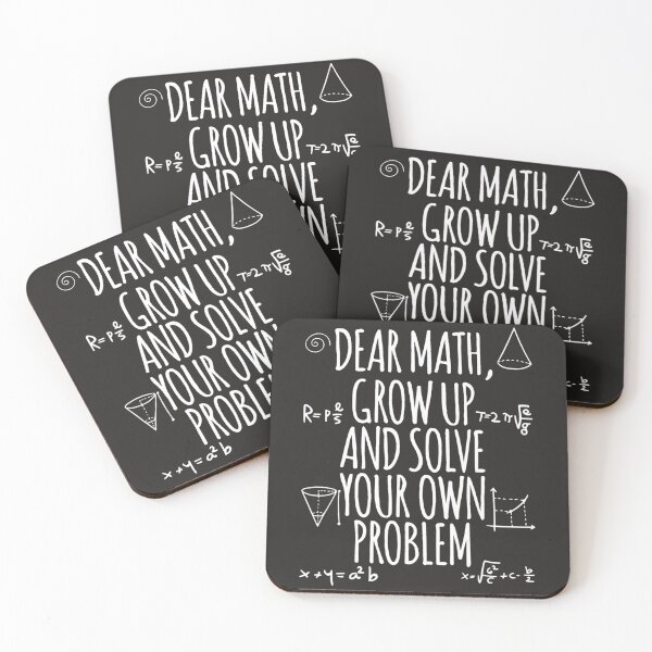 Item preview, Back To School Math Quote For Girls Boys Teens Dear Math  designed and sold by fawsonpnhamme.