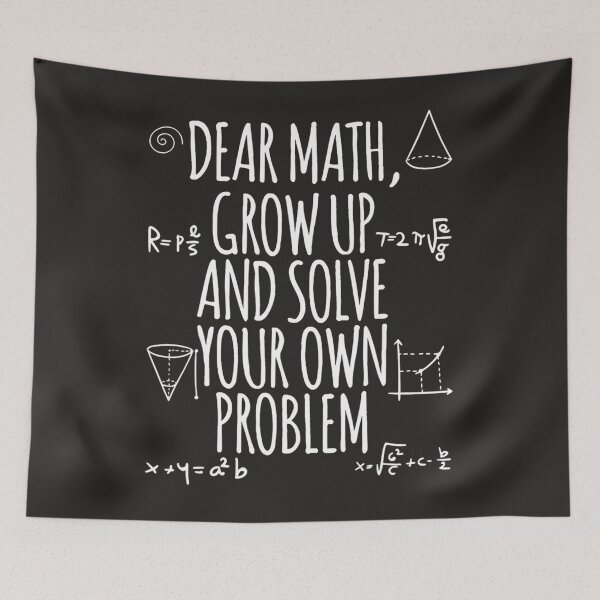 Item preview, Back To School Math Quote For Girls Boys Teens Dear Math  designed and sold by fawsonpnhamme.
