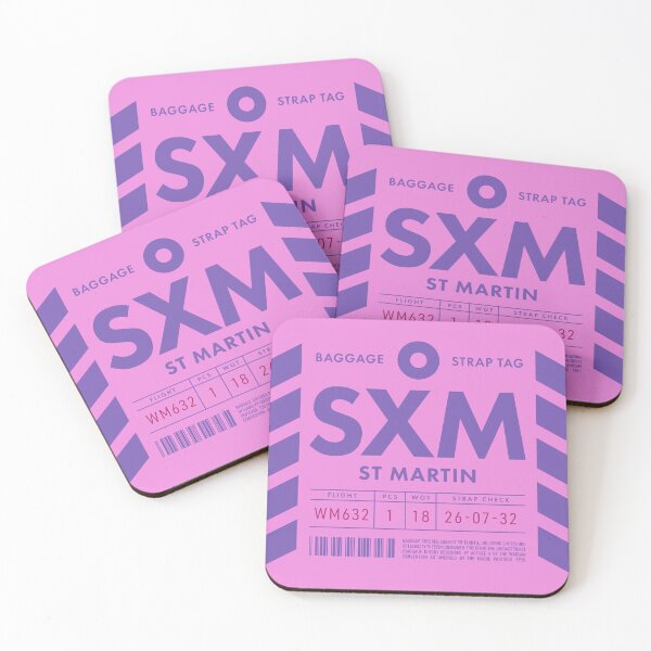 Item preview, Luggage Tag D - SXM Saint Martin (Sint Maarten) Netherlands designed and sold by VoodooCircus.