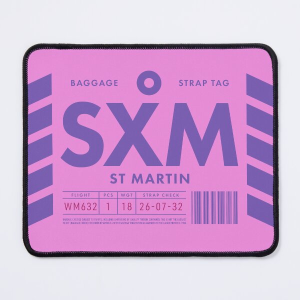 Item preview, Luggage Tag D - SXM Saint Martin (Sint Maarten) Netherlands designed and sold by VoodooCircus.
