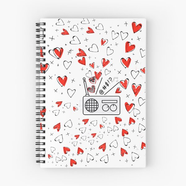Item preview, radio heart red and black  designed and sold by Lowrain Nabih.