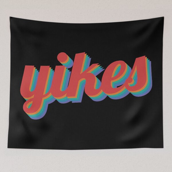 Item preview, yikes retro design text designed and sold by ItsMemeMachine.