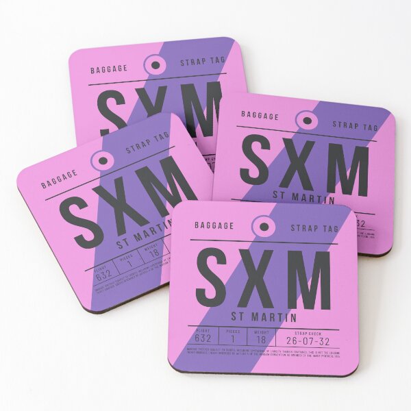 Item preview, Luggage Tag E - SXM Saint Martin (Sint Maarten) Netherlands designed and sold by VoodooCircus.