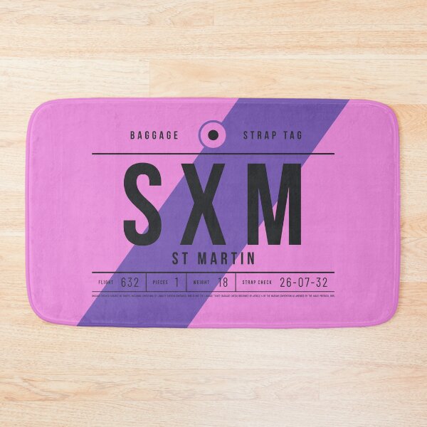 Item preview, Luggage Tag E - SXM Saint Martin (Sint Maarten) Netherlands designed and sold by VoodooCircus.