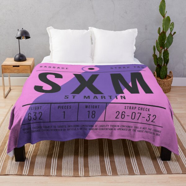 Item preview, Luggage Tag E - SXM Saint Martin (Sint Maarten) Netherlands designed and sold by VoodooCircus.