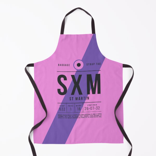 Item preview, Luggage Tag E - SXM Saint Martin (Sint Maarten) Netherlands designed and sold by VoodooCircus.