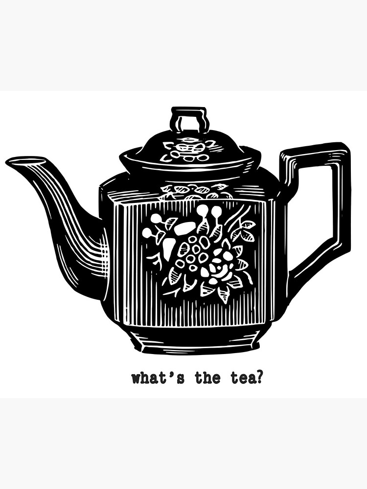 Kettle linocut black and white kitchen appliance coffee and tea water ketle  Coffee Mug by monoo