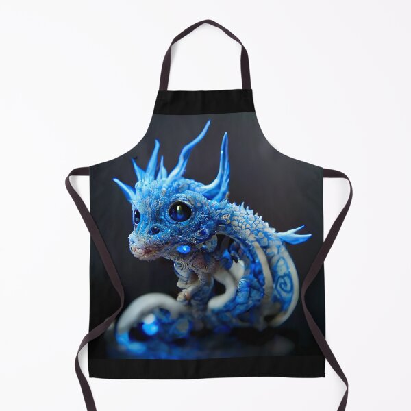 Item preview, Blue baby dragon made of crystals designed and sold by GeneratedArt.