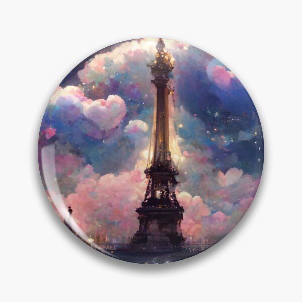 Item preview, Romantic paris at night designed and sold by GeneratedArt.