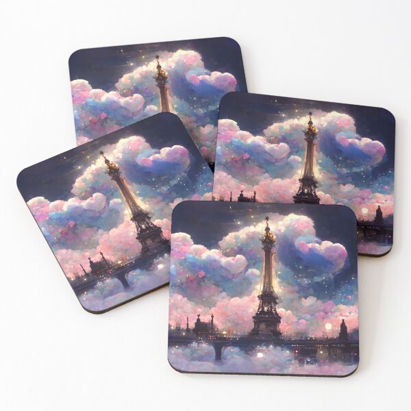 Item preview, Romantic paris at night designed and sold by GeneratedArt.