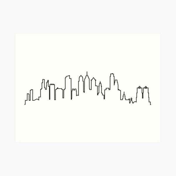 Philadelphia City Skyline Art Print