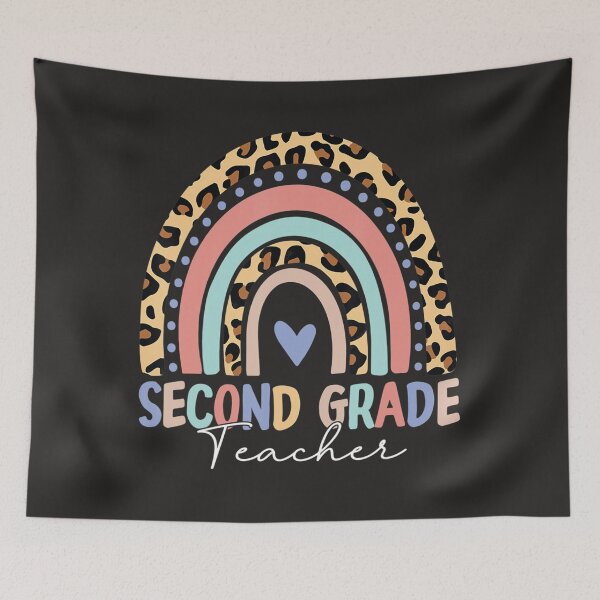 Item preview, Back To School Rainbow Leopard Second Grade Teacher Women  designed and sold by fawsonpnhamme.