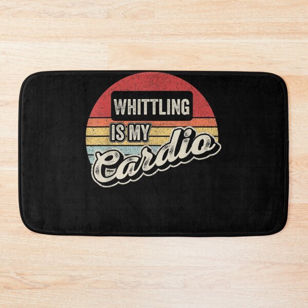 Item preview, Whittling Is My Cardio Vintage Retro Wood Carving Knife  designed and sold by vergiebee.
