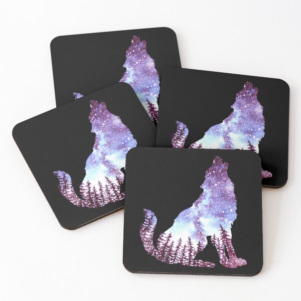 Item preview, Howling wolf on a starry night designed and sold by Mila1946.