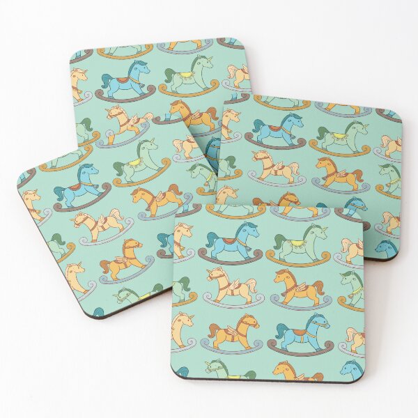 Item preview, Cute and Adorable Rocking Horse Seamless Pattern Design designed and sold by ZaryaKiqo.