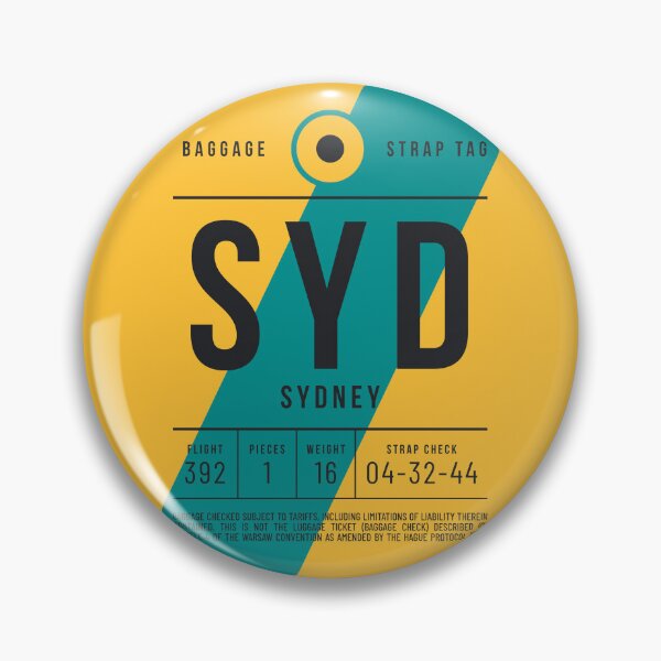 Item preview, Luggage Tag E - SYD Sydney Australia designed and sold by VoodooCircus.