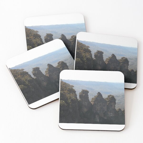 Item preview, Three Sisters Walk Rock Mountain Landscape Design Painting  designed and sold by randomtdesigns.