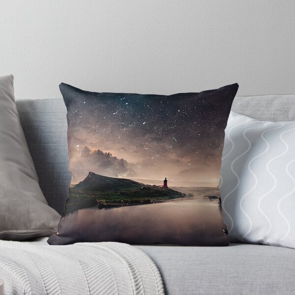 Item preview, Milky way dreamy landscape designed and sold by GeneratedArt.