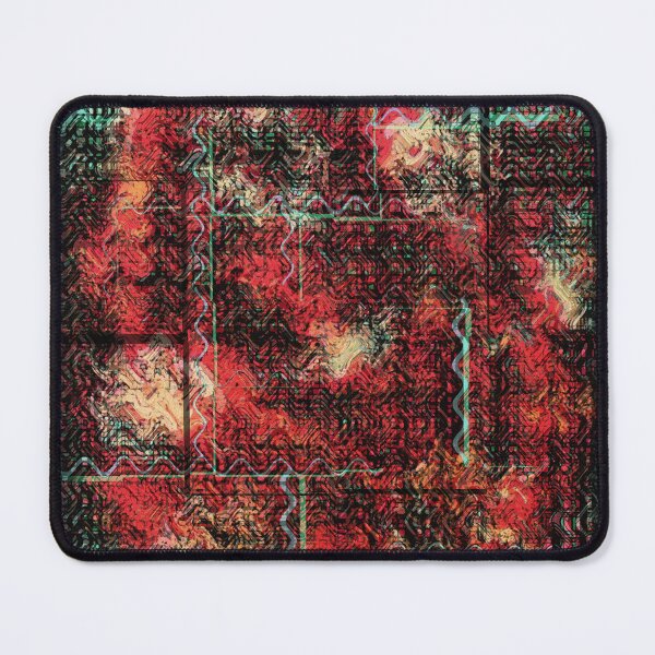 Item preview, Modern Abstract Grunge Tribal Red Black Turquoise designed and sold by jocelynsart.