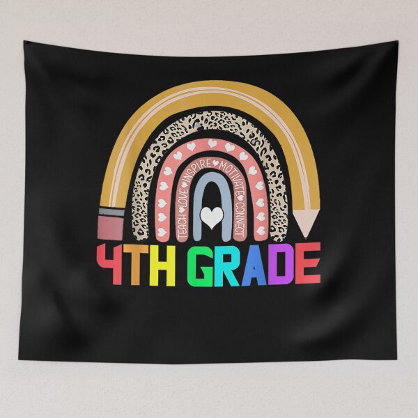 Item preview, Fourth Grade Teacher Leopard Rainbow 4th Grade Teacher Funny  designed and sold by vergiebee.