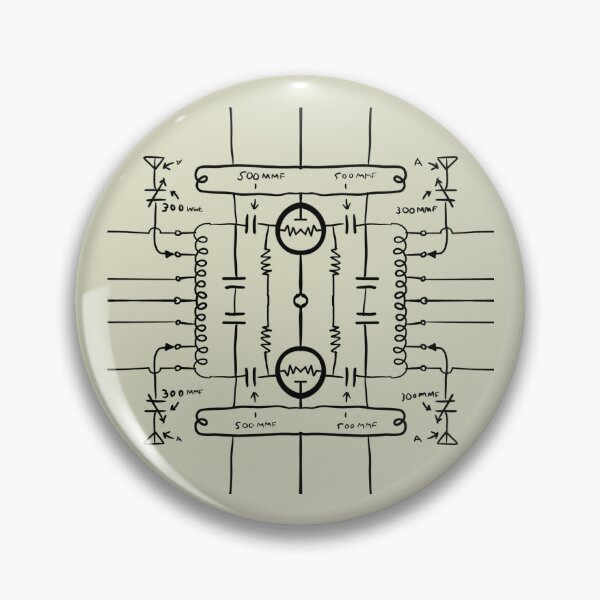 Item preview, Schematic radio looking pattern. While not actually real, it’s a unique hand drawn geometric repeating pattern - WelshDesigns designed and sold by welshdesigns.