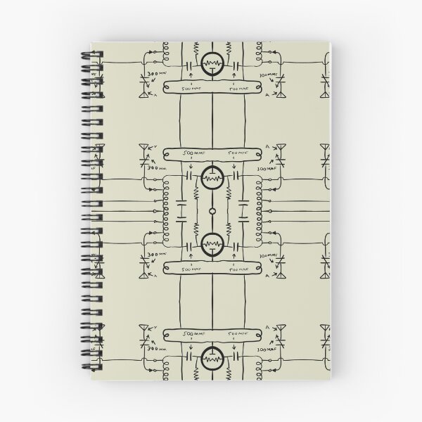 Item preview, Schematic radio looking pattern. While not actually real, it’s a unique hand drawn geometric repeating pattern - WelshDesigns designed and sold by welshdesigns.